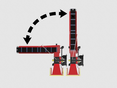 Špalíkovač za traktor PTO Model R-120 Remet + Pásový dopravník 2,3m