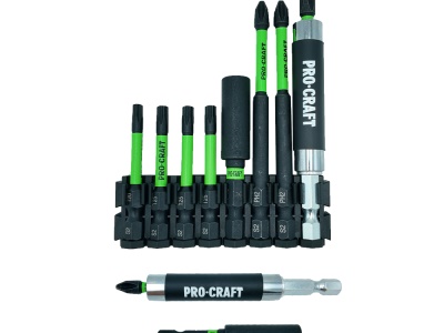 Aku rázový utahovák Procraft PS22bb + sada bitů IBS-41 + baterie a nabíječka