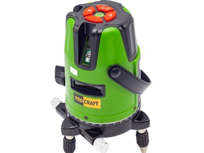 Laser zelený liniový, křížový samonivelační Procraft LE-3D