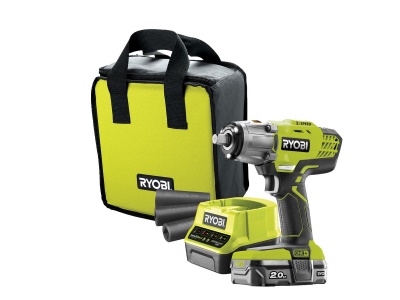 Ryobi R18IW3-120S - aku 18V rázový utahovák ONE+ s 2Ah baterií a nabíječkou