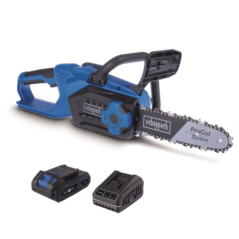 Scheppach C-CS254-X-SET L - 20 V IXES aku řetězová pila + 4Ah baterie + nabíječka 2,4 A