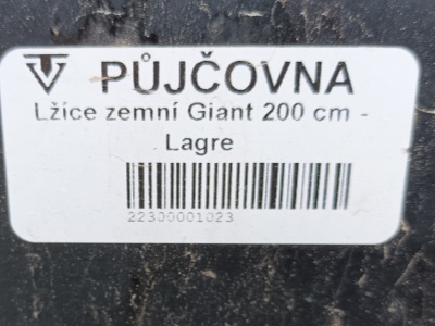 Lžíce zemní Giant 200 cm - Lagre