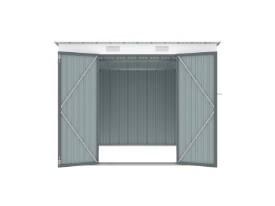 Riwall PRO RMSP 6x8 Anthracite - zahradní domek kovový 2,4 x 1,8 m s pultovou střechou antracit