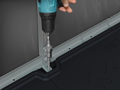 Palram - Canopia Rubicon 8' x 8' antracit - heavy duty prostorný zahradní domek