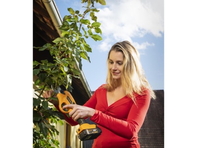 Riwall PRO RAP 3020i SET - aku nůžky na větve 20 V s bezuhlíkovým motorem + 2Ah baterie + nabíječka