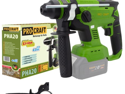 Aku vrtací kladivo Procraft PHA20 bez akumulátoru a nabíječky