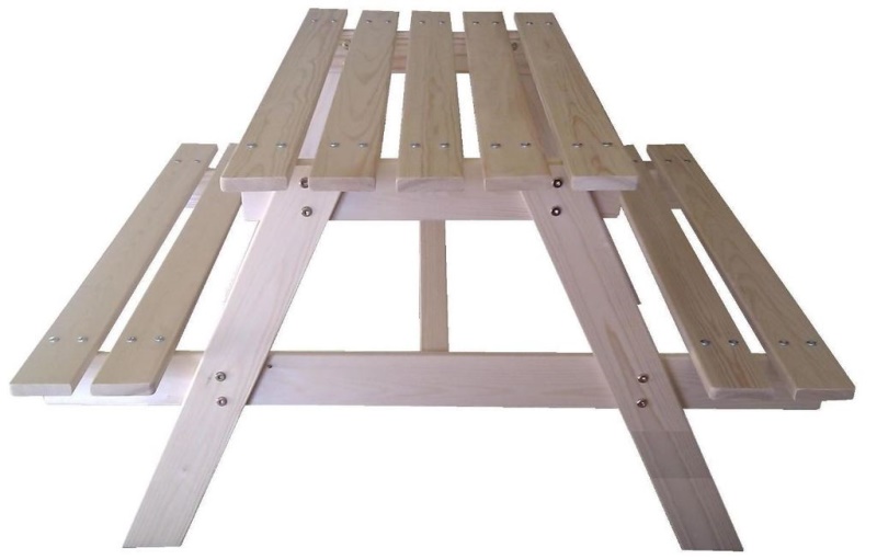 Sestava dětská dřevěná PIKNIK přírodní