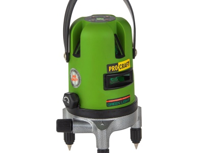 Laser zelený liniový, křížový samonivelační Procraft LE-5D