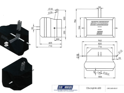 Čelní závaží OBC SNR 600