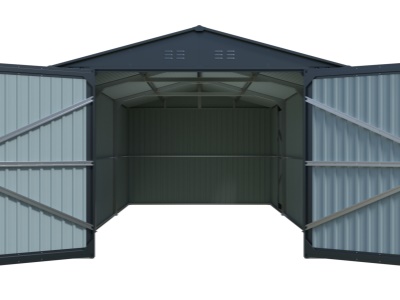 Riwall PRO RMCG 20x10 Anthracite - kovová garáž 3 x 6 m se sedlovou střechou Antracit