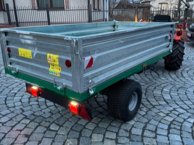 Hydraulicky sklopný vozík za malotraktor HT15