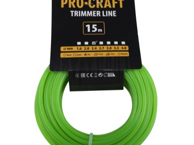 Struna žací (2.4mm) (15m) hvězda PROCRAFT ZI-2.4/15