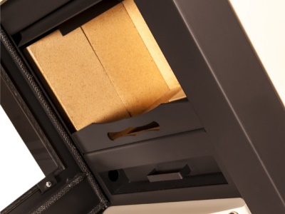 HS Flamingo Amos kremová - krbová kamna