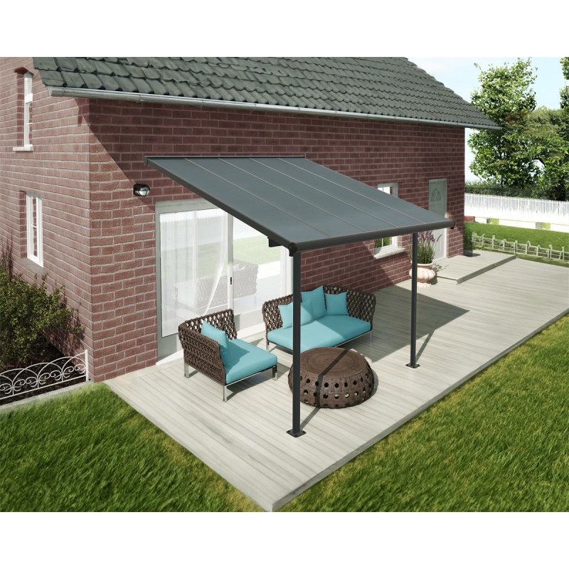 Palram - Canopia Capri 3000 antracit 3 x 3 - hliníková (montovaná) pergola