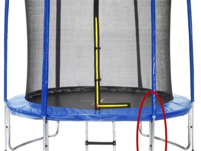 Stojna ochranné sítě dolní k trampolínám 244 cm od r.2016