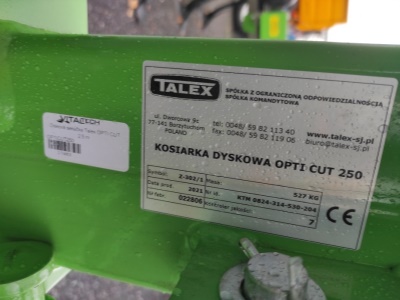Disková sekačka TALEX OPTI CUT 2,5m