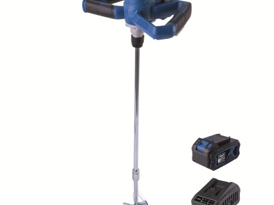 Scheppach BC-PMX100-X-SET L - 20 V IXES aku míchadlo stavebních materiálů + 4Ah baterie + nabíječka 2,4 A