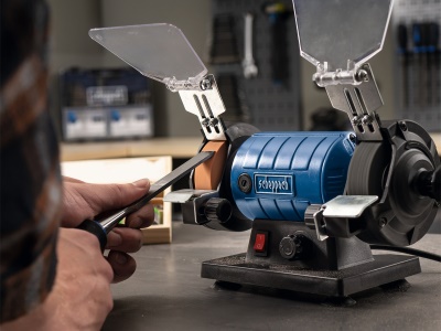 Scheppach HG 35 - dvoukotoučová bruska/leštička se systémem Flexidrive