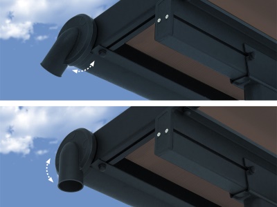 Palram - Canopia Capri 4200 antracit 3 x 4,25 - hliníková (montovaná) pergola