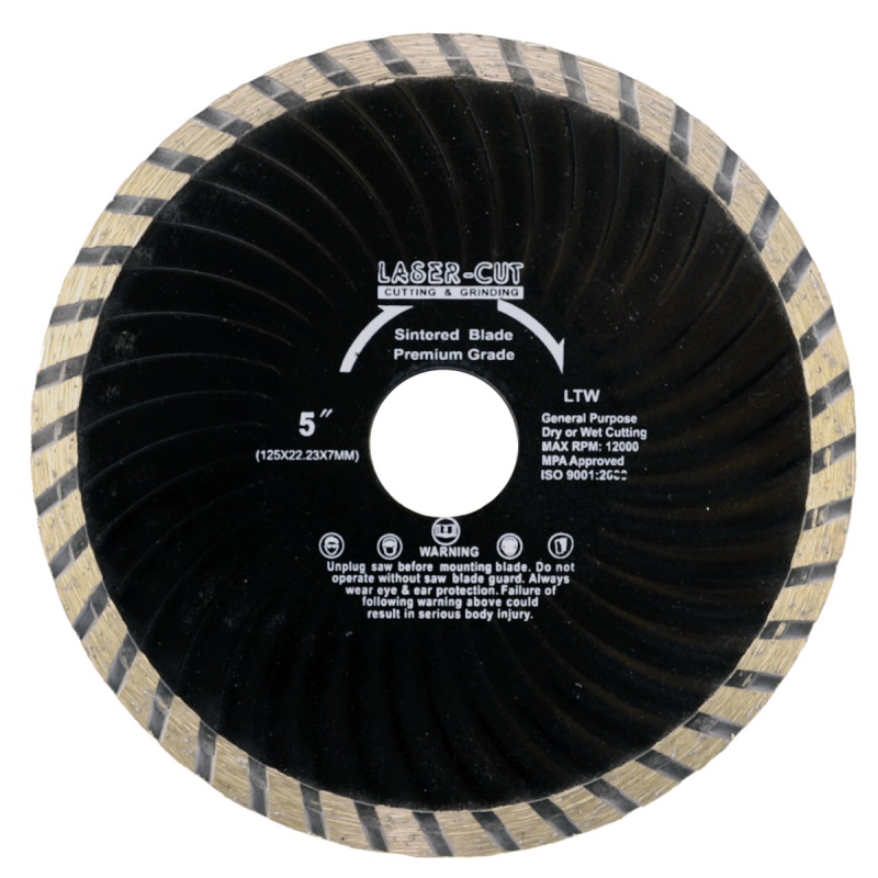 L00127 - Diamantový kotouč celoobvodový 125 x 22,23 x 7mm LTW