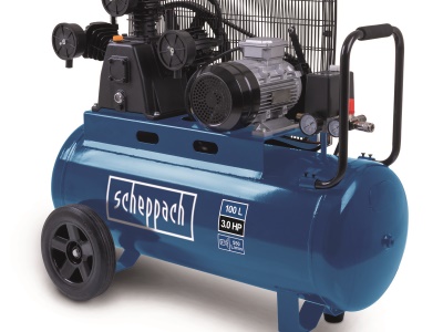Scheppach HC 550 tc - olejový tříválcový řemenový kompresor 100 l