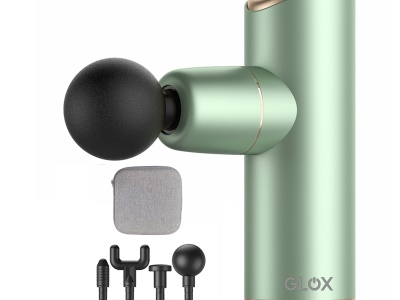 GLOX609G - Masážní pistole mini, hliníková