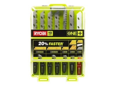 RYOBI RAK10JSBWM - 10ti dílná sada pilových plátků pro přímočaré pily