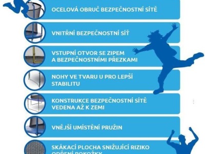 Trampolína Marimex 427 cm - 2 kartony