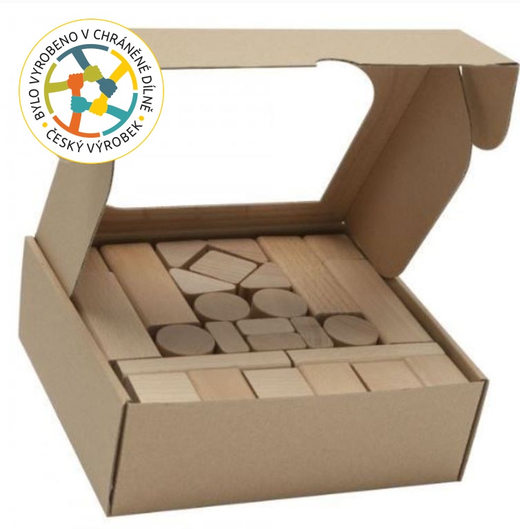 T-wood  Kostky dřevěné - 50ks