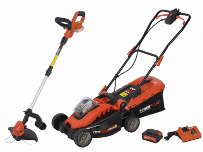 POWDPG7557 - Aku sekačka 40V LI-ION 320 mm  plus  vyžínač 20V  plus  nabíječka  plus  baterie 40V 2,0 Ah 