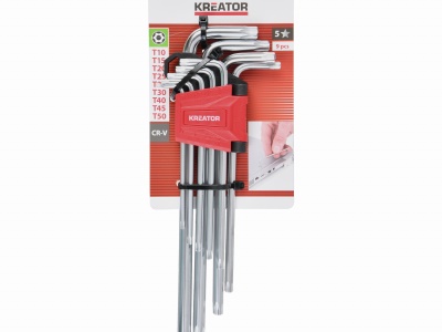 KRTH21803 - Imbusové klíče HEX dlouhé 9ks TORX