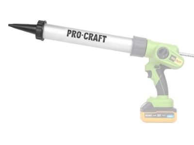 ALU trubicový zásobník 600ml pro měkké tuby Procraft TH60020 pro aku pistole na tmel PC20bb