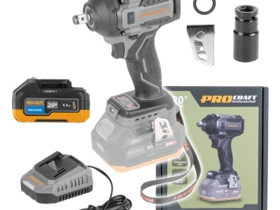 Sada aku rázový utahovák Procraft Industrial IW550A  + baterie 20/4 Industrial a nabíječka C20/2
