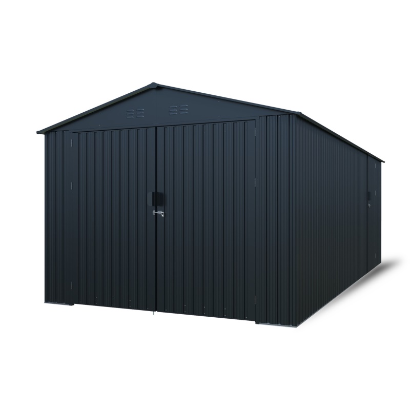 Riwall PRO RMCG 20x10 Anthracite - kovová garáž 3 x 6 m se sedlovou střechou Antracit