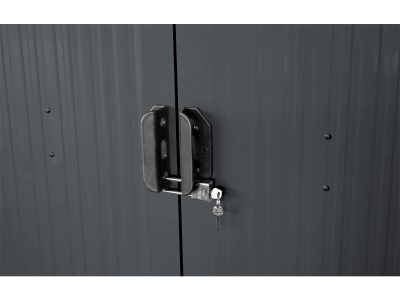 Riwall PRO RMSA 6x8 Anthracite - zahradní domek kovový 2,4 x 1,7 m se sedlovou střechou Antracit