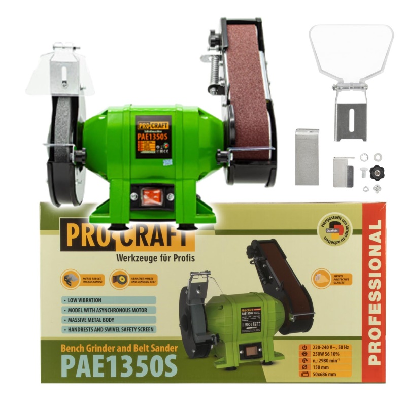 Kombinovaná bruska kotoučová, pásová Procraft PAE1350S