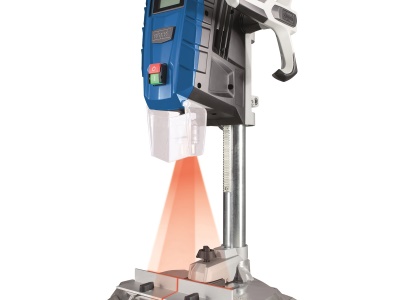 Scheppach DP 55 - stojanová vrtačka s křížovým laserem