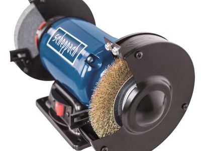 Scheppach SM 150 LB - dvoukotoučová bruska - kotouč/kartáč