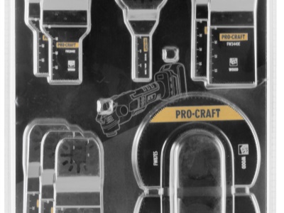 Sada nástavců pro multifunkční oscilační brusku Procraft MB10