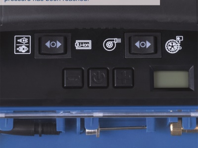 Scheppach Air Force 6 - hybridní kompresor (20 V IXES aku, 12 V, 230 V)