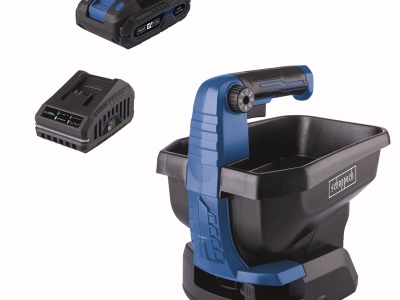 Scheppach C-GSP800-X-SET S - 20 V IXES aku rozmetadlo + 2Ah baterie + nabíječka 2,4 A