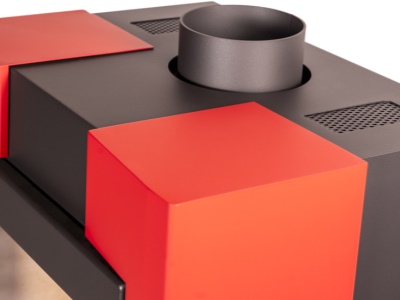 HS Flamingo ESPO II červená - krbová kamna