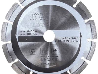 DWT LDS-180 A - diamantový segmentový řezný kotouč ( 180 x 22,2 mm )