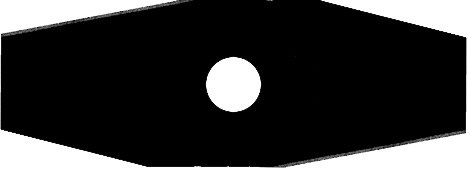 Nůž 2 zuby 255x25,4x1,6mm