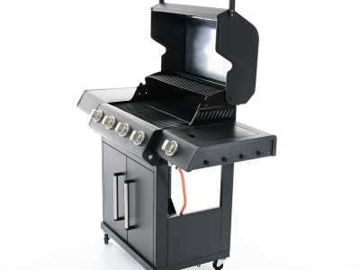 Riwall PRO RGG 41 EXL - luxusní plynový gril 17 kW se čtyřmi hořáky a bočním vařičem