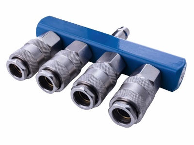 Scheppach Vzduchová rozbočka se 4 rychlospojkami