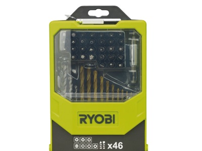 Ryobi RAK 46 MIX - 46 ks sada vrtáků a šroubovacích bitů
