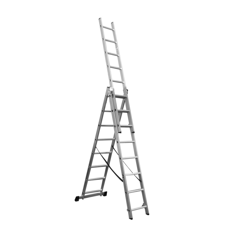 Žebřík hliníkový třídílný 3x8 Procraft  PLA3.508