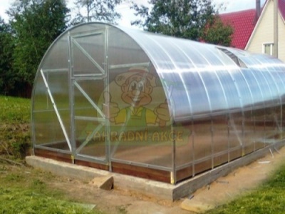 Zahradní skleník Volya 2DUM 6mm 6x3m