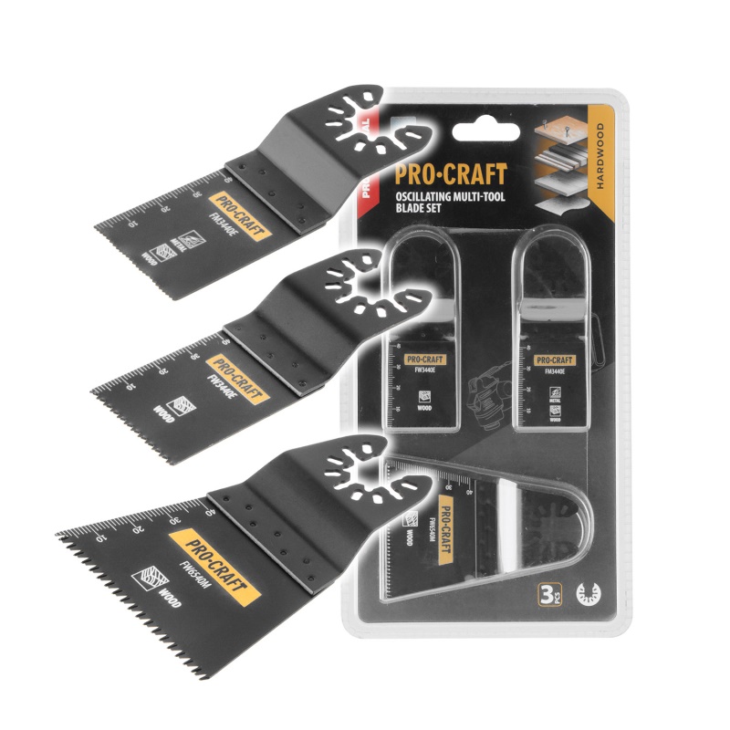Sada nástavců pro multifunkční oscilační brusku Procraft MB3